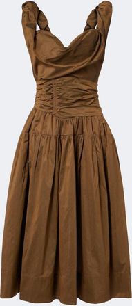 Vivienne Westwood Sunday cotton-blend twill midi dress