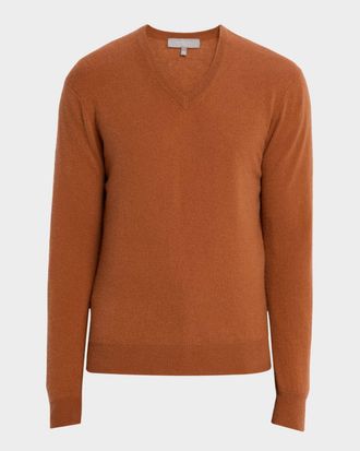 Neiman Marcus Men & apos;s Cashmere V-Neck Sweater