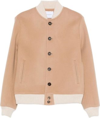 Malo Bomberjack met knopen - Beige