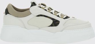 Fendi Sneaker Force in pelle e mesh con monogram FF e suola platform