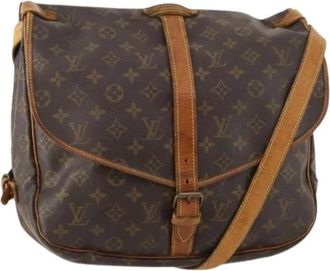 Louis Vuitton Pre-owned Vintage Monogram Schoudertas - Dames - Vintage Schoudertas - Bruin - ONE Size - Leer - Vintage
