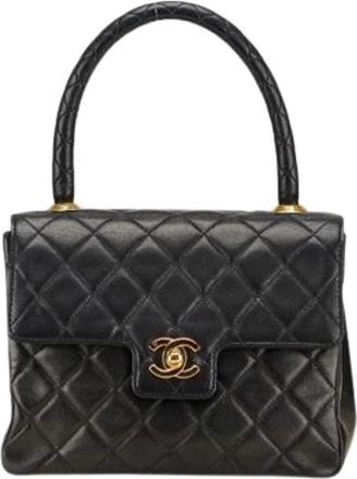 Chanel Pre-owned Matelasse Handtas - Dames - Vintage Handtas - Zwart - ONE Size - Leer - Vintage