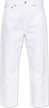 A Gold E 90s Crop Jeans - Dames - Loose Fit Jeans - Wit - W23 - Katoen - Jeans