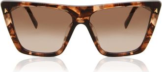 Prada PR 21ZS 07R0A6 Womens Sunglasses Tortoiseshell Size 55