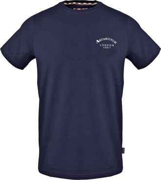 Aquascutum Heren Londen Regular T-Shirt (Marine)