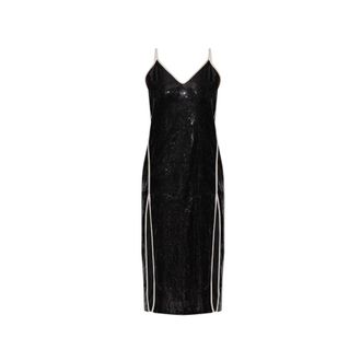 Palm Angels Abito di paillettes con doppio spacco - - Dresses - Donna - Nero - M