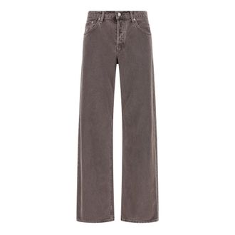 A Gold E Jeans, Dames, Paars, W27, Katoen, Low Rise Loose Jean