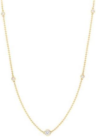 Effy Lab-Grown Diamond Station Chain Necklace in Gold at Nordstrom Rack, Size 18
