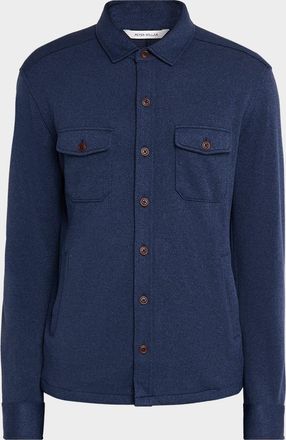 Peter Millar Mens Crown Fleece Sweater Shirt Jacket