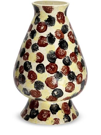 1882 Ltd Jesture Rosebud spot-print vase (36cm) - unisex - ceramic - One Size - Neutrals
