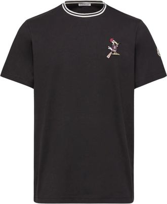 Moncler Black Cotton T-Shirt