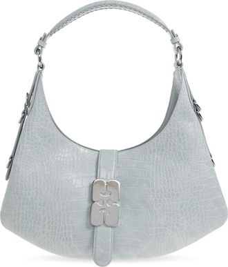 Ganni Dames, Tassen, Blauw, Maat: ONE Size Leer