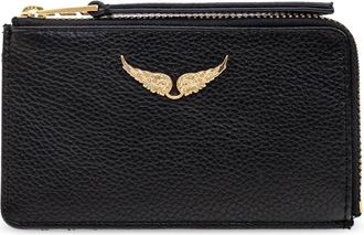 Zadig&Voltaire Kaarthouder - Dames - Portefeuilles - Zwart - ONE Size - Leer - Accessoires