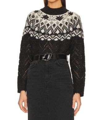 Veronica Beard Jerin Fairisle Sweater In Multi