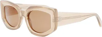 Celine CL40277F72Y Butterfly Full Rim Sunglasses - Orange
