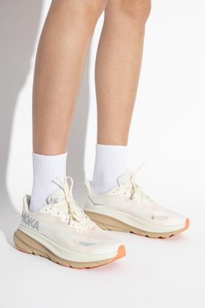 Hoka One One Sports Shoes CLIFTON 9 GTX, Womens, Cream