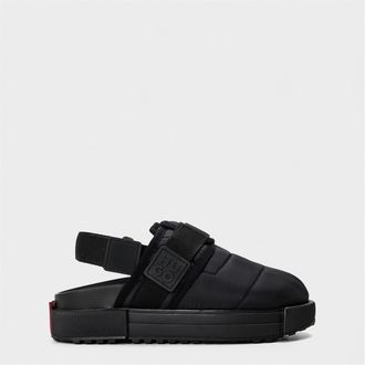 HUGO BOSS Hugo Mens Delmar Sand Closed Toe Shuv Sandals in Black - Size UK 6