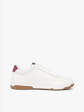 Tommy Hilfiger Lightweight Basketball Trainers With Leather
