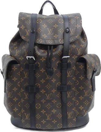 Louis Vuitton Marron Coated Canvas Backpack (Pre-Owned)