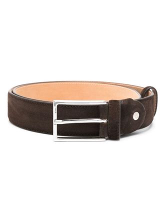 Doucal's suede belt - men - Calf Suede - 120 - Brown