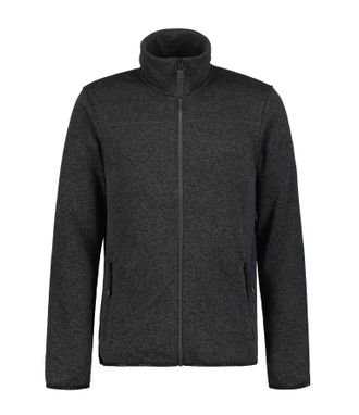 Icepeak Fleecejacke ICEPEAK ICEPEAK ADRIAN, Herren, Gr. S, schwarz (schwarz melange), Obermaterial: 100% Polyester, Jacken Fleecejacke, f&uuml;r vielseitige Aktivi