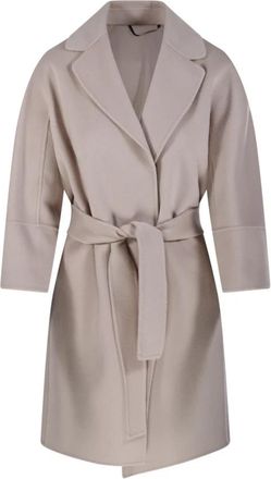 Max Mara Arona Coat - Dames - Jas met riem - Roze - M - Wol - Jassen