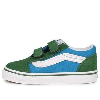 Vans (TD) Vans Old Skool V 2 Tone - Mediterranean Blue Greener Pastures VN0A38JNWK9
