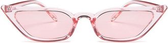 Generic Small Frame Outdoor Men Sunglasses Women Vacation Shopping Party Sun Glasses(Pink)