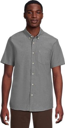 Volcom Everett Oxford Short Sleeve Mens Clothing Black 2 : 2XL, Cotton/Polyester/Elastane