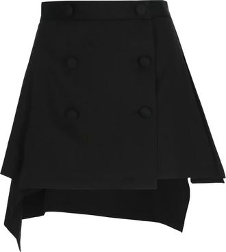 Vivienne Westwood Short Skirts, female, Black, Size: S Asymmetric Mini Skirt