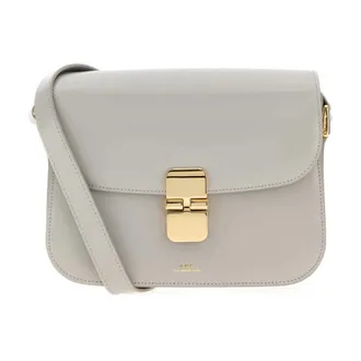 A.P.C. Cross Body Bags, female, Gray, Size: ONE SIZE Grace Small Bag