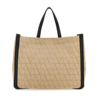 Valentino Garavani Toile Iconographe Shopping Bag - Heren - Shoppers - Beige - ONE Size - Tassen