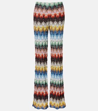 Missoni Pantaloni in lam&eacute; a gamba larga