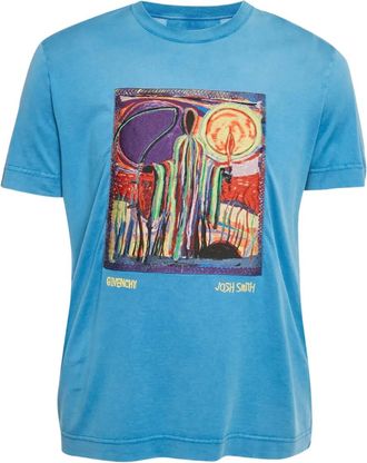 Givenchy x Josh Smith T-shirt con stampa grafica - Blu