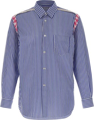 Comme Des Garçons Striped Shirt Camicie Blu-Uomo