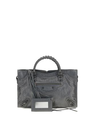 Balenciaga Grey Le City Top Zip Medium Tote