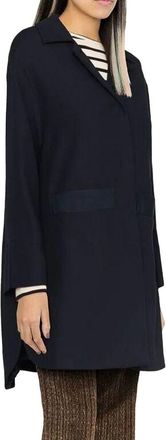 Herno Womens Blue Cotton Coat Clothing