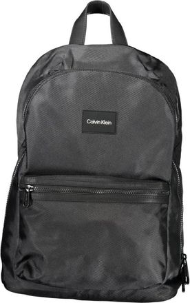 Calvin Klein Zwarte Polyester Rugzak met Laptopvak - Heren - Rugzakken - Zwart - ONE Size - Polyester - Tassen