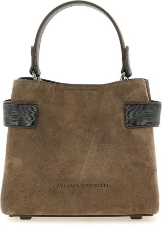 Brunello Cucinelli Brown Essence Small Satchel