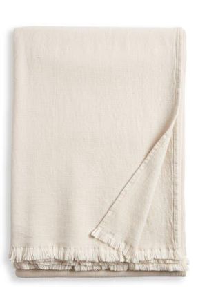Nordstrom Cotton & Wool Bed Blanket in Beige Faded at Nordstrom Rack