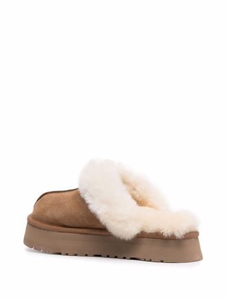 UGG Shearling-Lined Suede Slipper - Beige