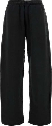 Alexander Wang Alexander Wang Womens Slate Cotton Joggers - Black - Size Medium