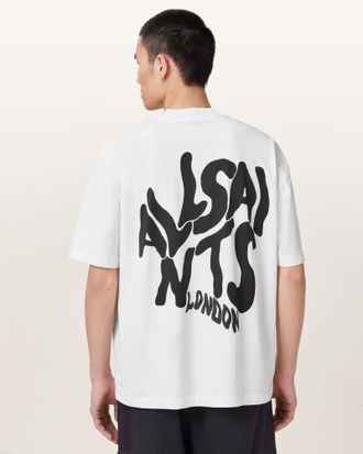 AllSaints Orlando Logo Print Oversized T-Shirt