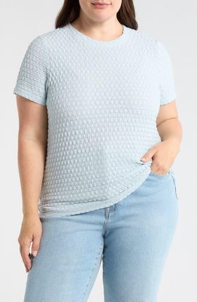 Sanctuary Pucker Up Perfect T-Shirt in Blue Aura at Nordstrom, Size 1X