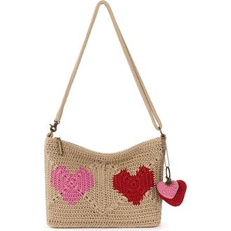 The Sak Lumi Covertible Crossbody Hand Crochet Bag in Bamboo Heart at Nordstrom