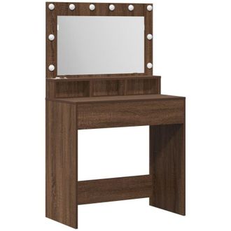 vidaXL Vidaxl - Dressing Table Brown Oak 79 x 41 x 135 cm Engineered wood
