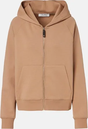 Max Mara Cotton-blend jersey hoodie