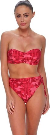 Sunsets Loretta Bandeau Bikini Swimsuit Top - D Cup in Rambling Rose at Nordstrom, Size 36
