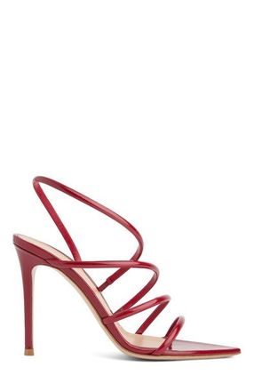 Gianvito Rossi Ettie Sandal in Red Nappa at Nordstrom, Size 37.5