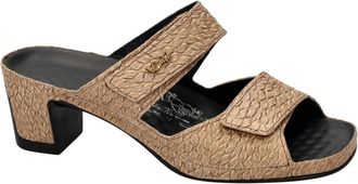 Vital Schoenen, Dames, Beige, 41 EU, Leer, JOY Valkiria Heeled Mule